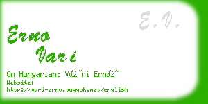 erno vari business card